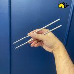 چوب غذای چینی چاپستیک مدل استیل 5 تایی