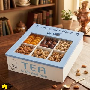 تی بگ چوبی رنگی مدل my sweet home