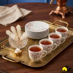 کپ قهوه خوری سرامیکی شش عددی مدل موج