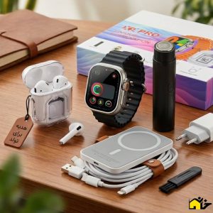 پک هدیه کاربردی ساعت هوشمند مدل x9 pro